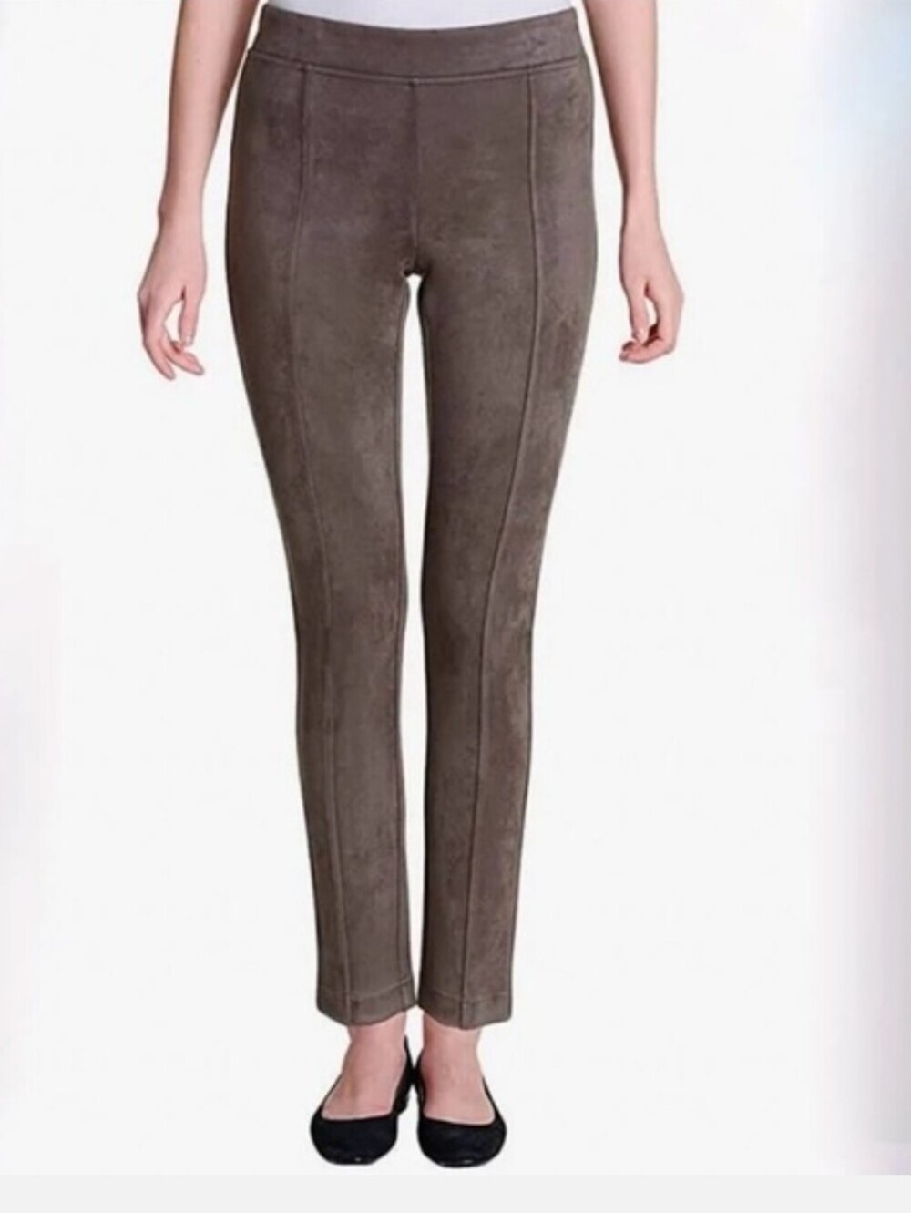 Andrew Marc faux suede  high-waisted, pull-on design Pants